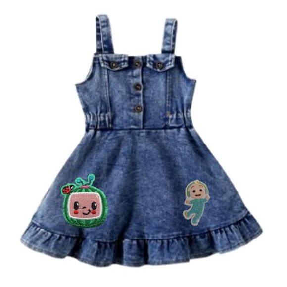 Cocomelon Dress Cocomelon First Birthday clothes Cocomelon outfit Coco Clothes - Picture 1 of 3